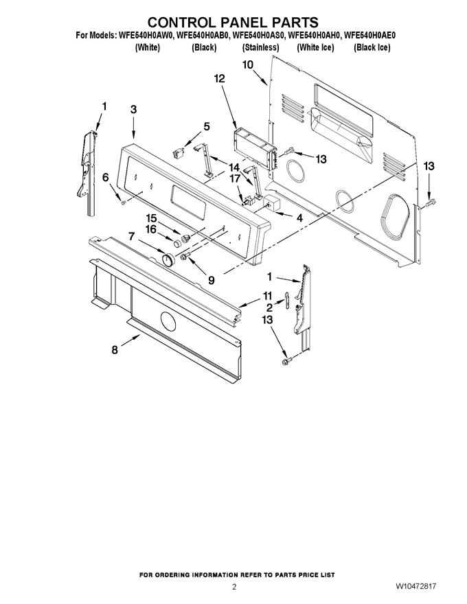 Whirlpool Electronic Control WPW10586735