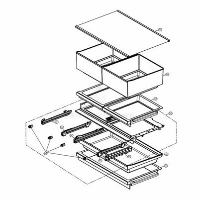LG Part# ACQ88687201 Tray Cover Assembly - Genuine OEM