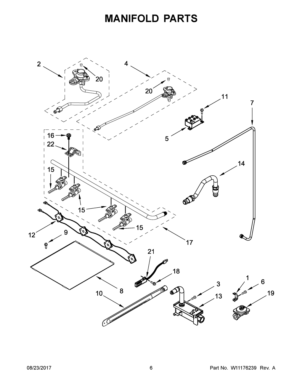Whirlpool Orifice Spud Conversion Kit WPW10619558