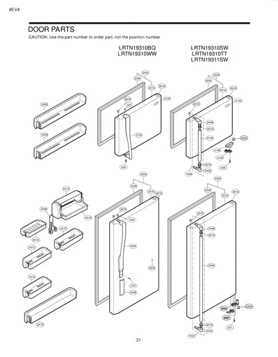 LG Part# 5004JJ1038A Door Shelf Basket Tray - Genuine OEM