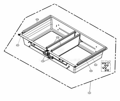 LG Part# AJP74154610 Drawer Tray Assembly - Genuine OEM