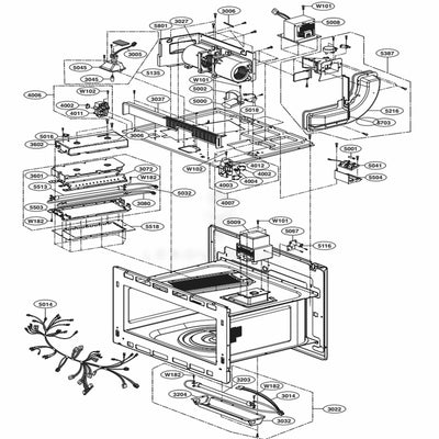 LG Part# EAD64845301 Wire Harness Assembly (Multi) - Genuine OEM