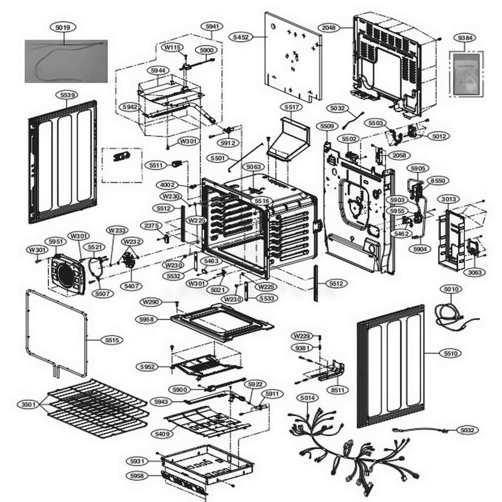 LG Part# AEC74117401 Air Guide Assembly - Genuine OEM
