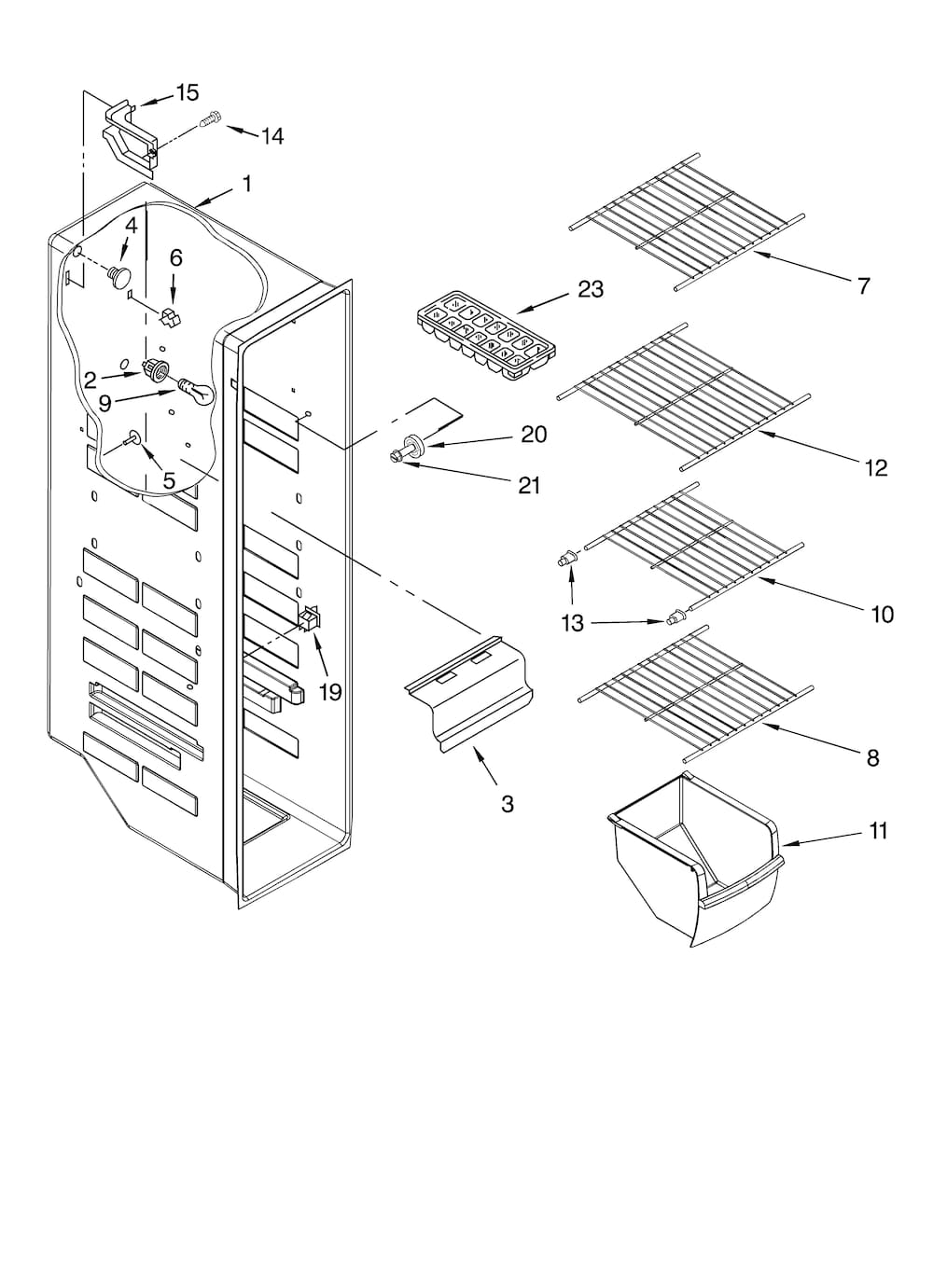 Whirlpool Freezer Bin WP2309758