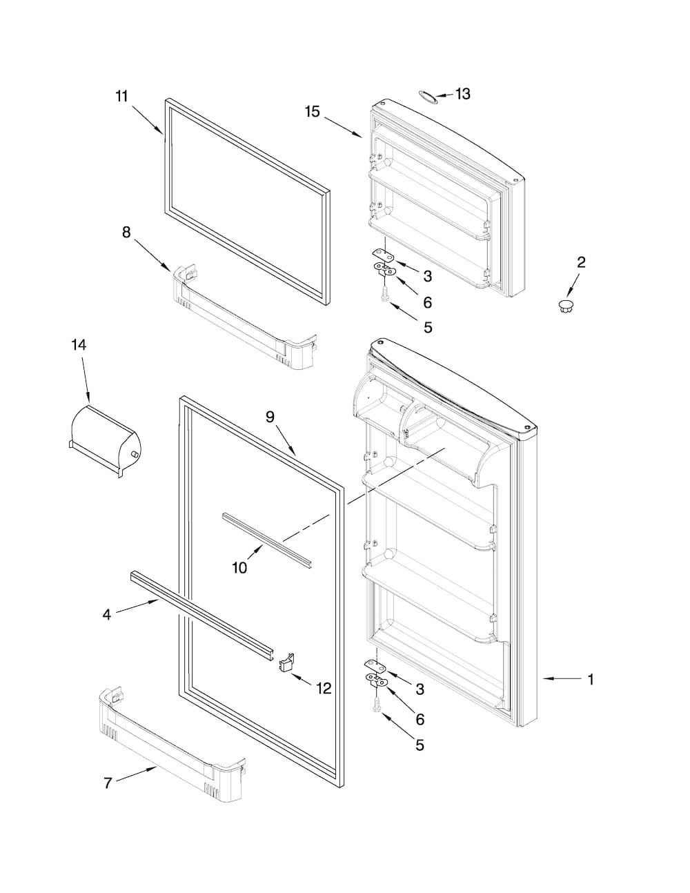 Whirlpool Door Bin Cover WP2207942