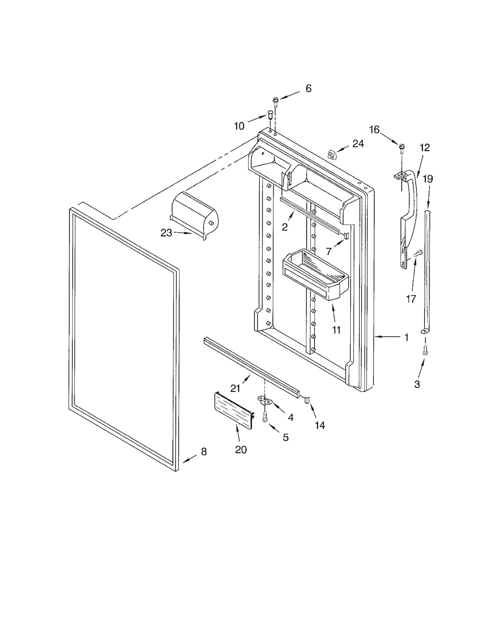Whirlpool Door Trim WP2201061