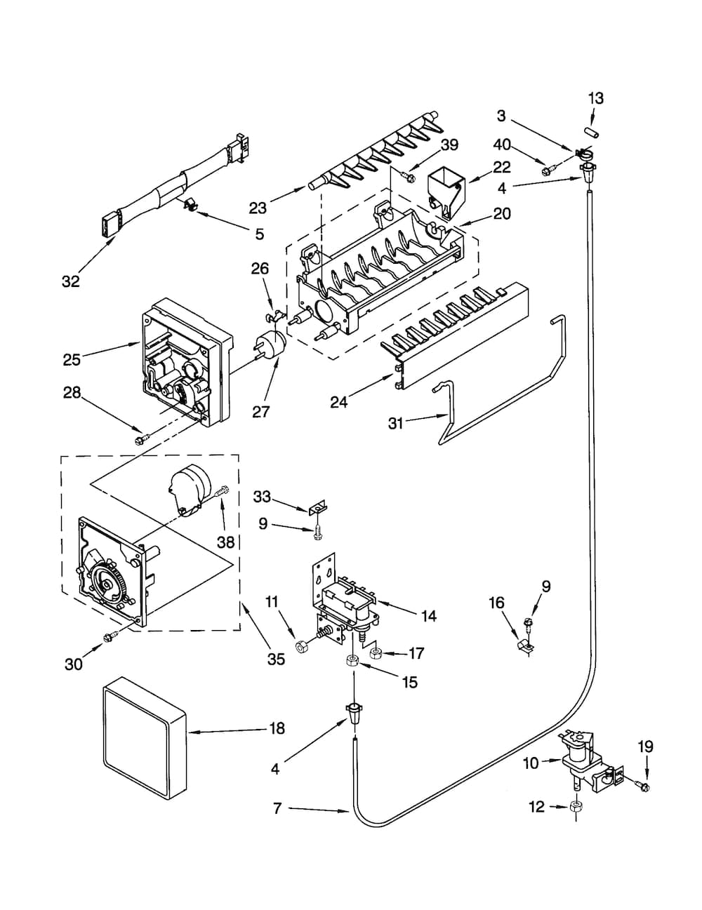 Whirlpool Dual Water Inlet Valve WP2188785