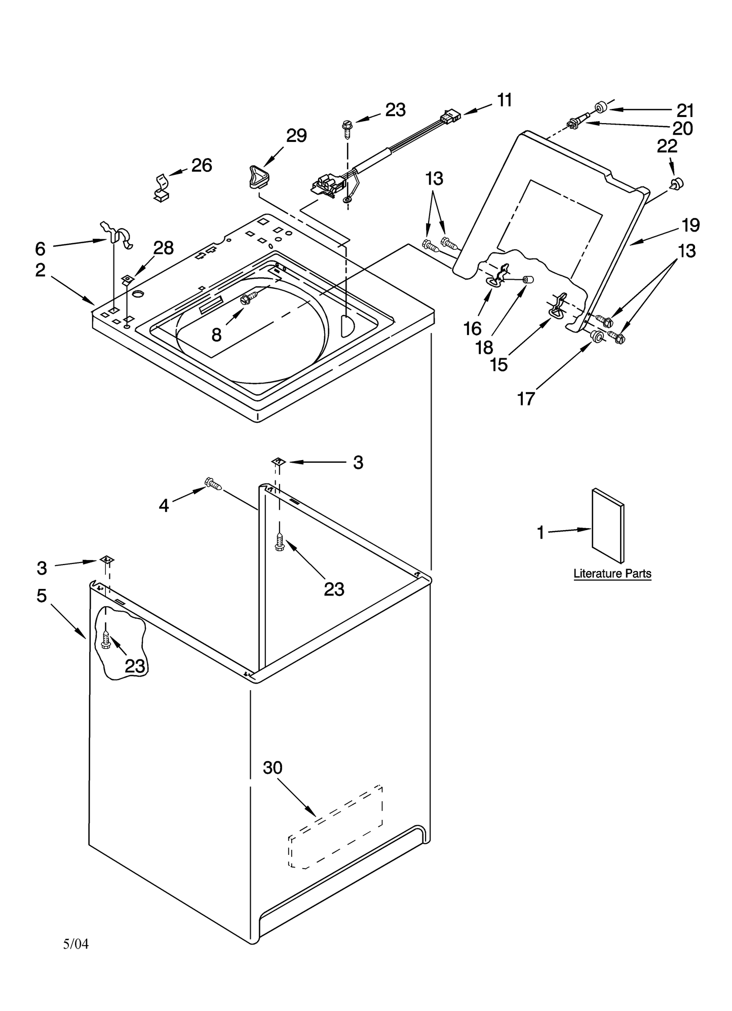 Whirlpool Lid Switch Assembly WP3949238
