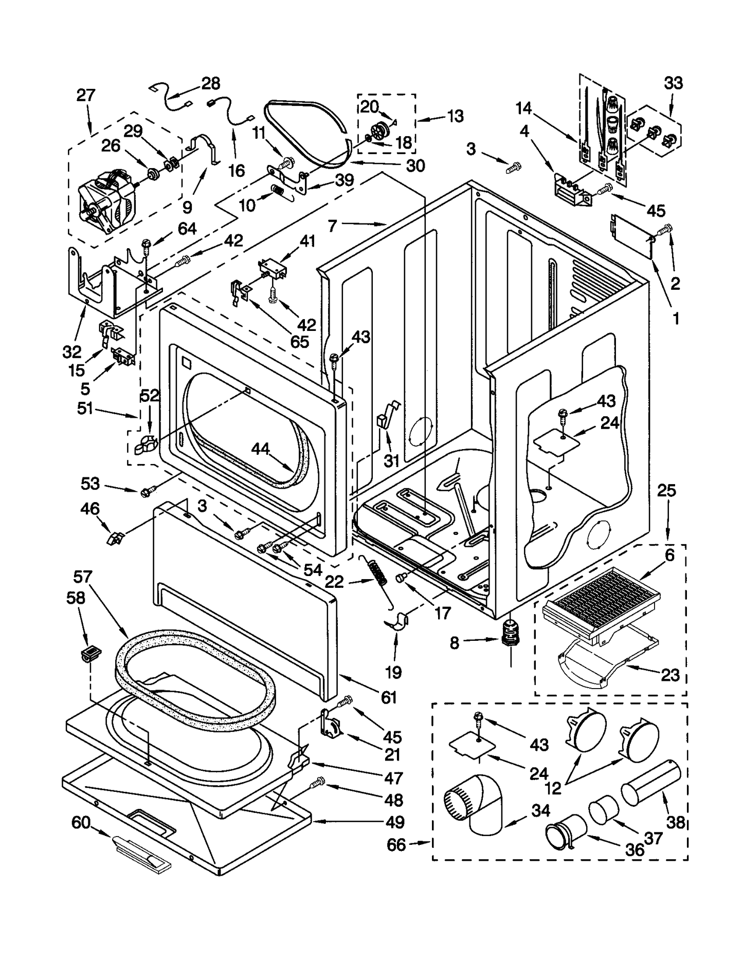 Whirlpool Door Hinge - Right Side WP3387560