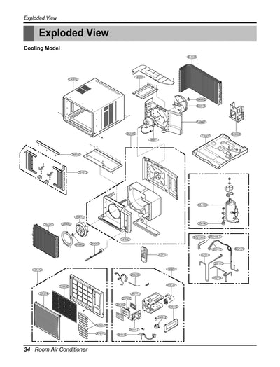 LG Part# AEC74677603 Air Guide Assembly - Genuine OEM