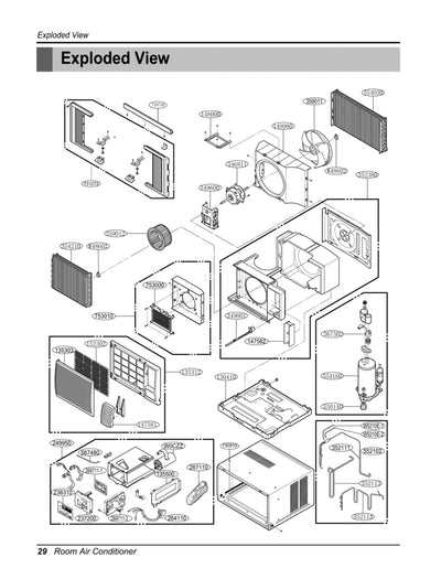 LG Part# 4758AR7308D Vertical Louver - Genuine OEM