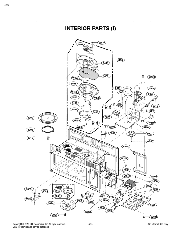 LG Part# MEA42959501 Air Guide - Genuine OEM