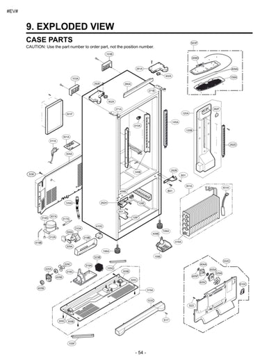 LG Part# ACQ34533345 Hinge Cover Assembly - Genuine OEM