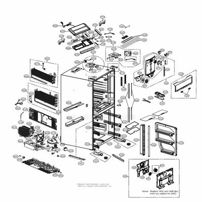 LG Part# MCK67535710 Hinge Cover - Genuine OEM