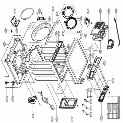 LG Part# MCK69784901 Cover Tub - Genuine OEM