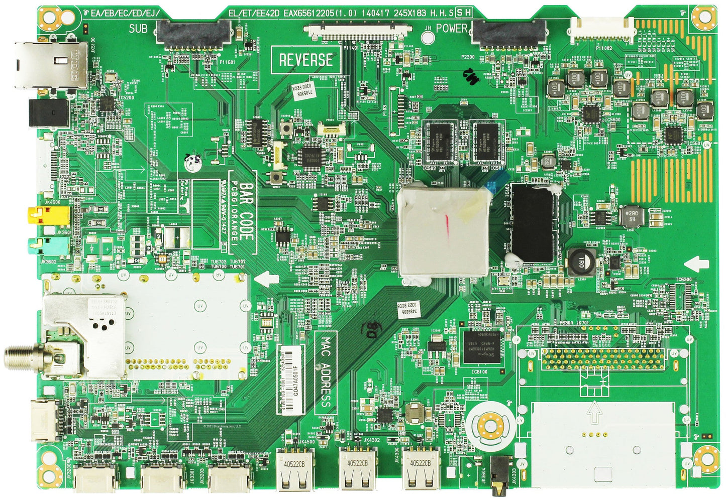 LG Part# EBU62543501 Control Board - Genuine OEM