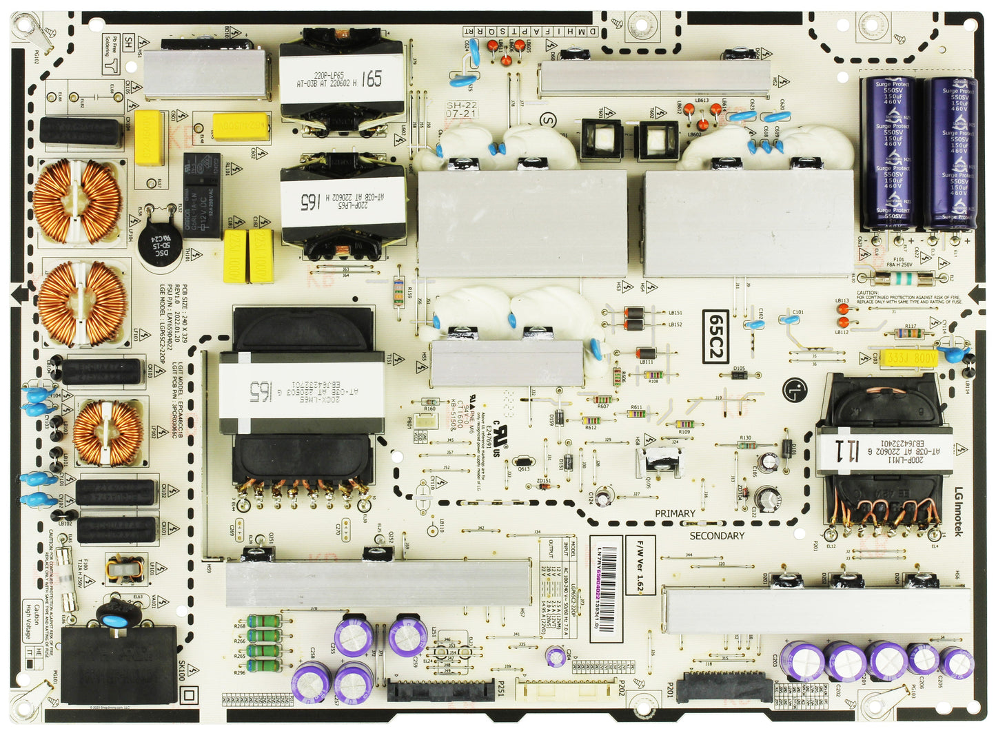 LG Part# EAY65904022 Power Supply Board Assembly - Genuine OEM