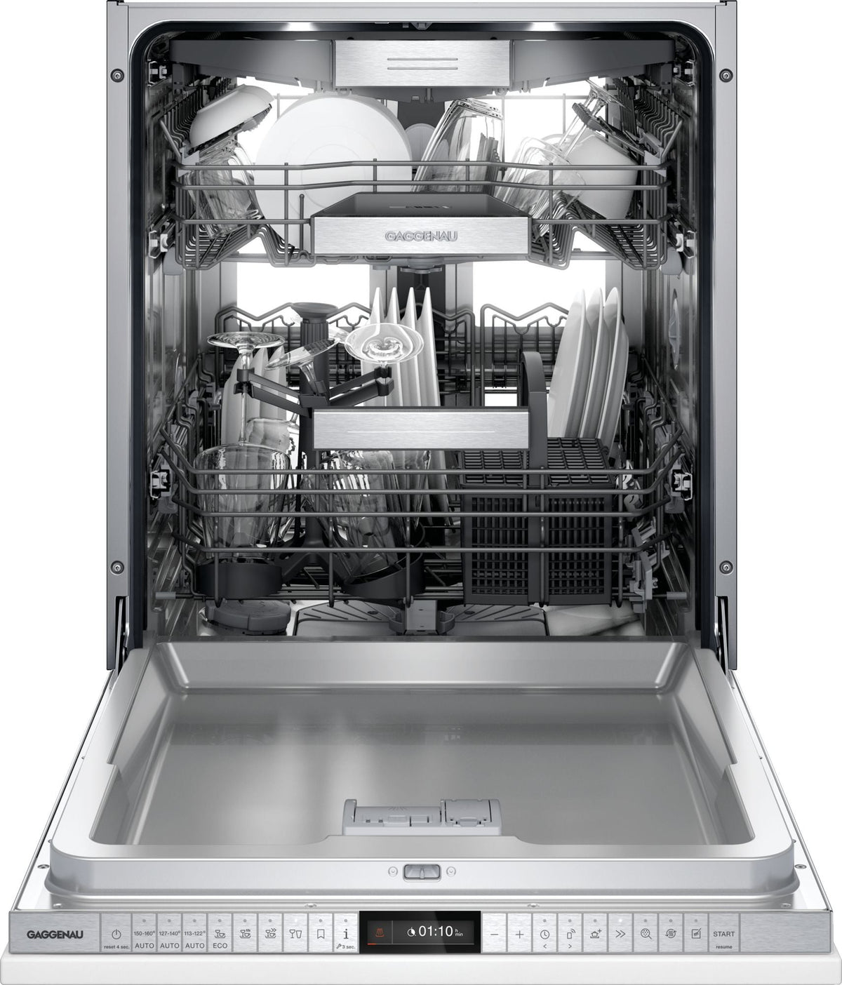 Bosch DF480701/34 400 Series Push-To-Open Dishwasher, Euro Tub