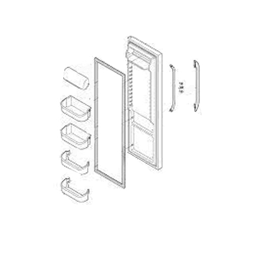 Electrolux Dsp Door-Refr,Silver Mist,Comp - 242038864