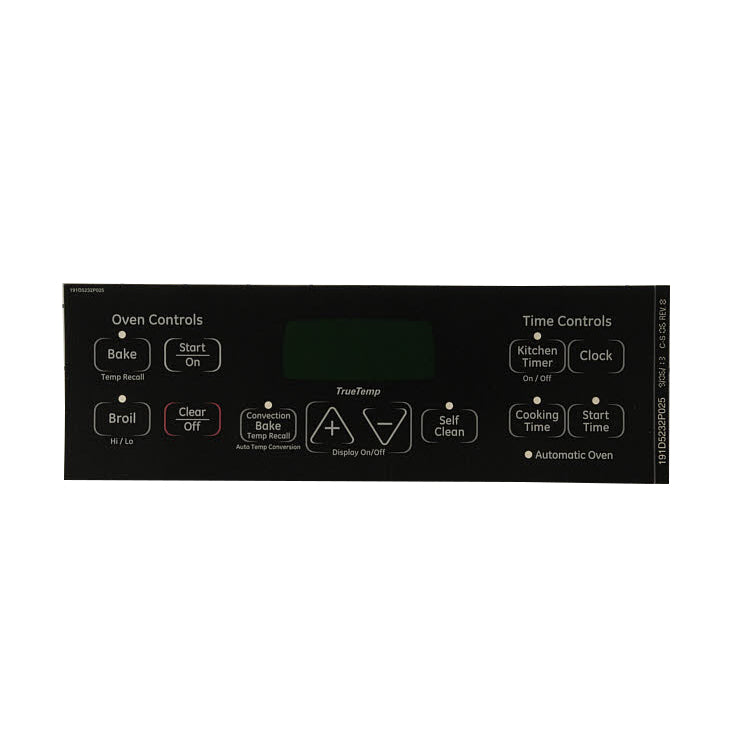 Ge Faceplate Graphicbk/Ss - WB27T11179