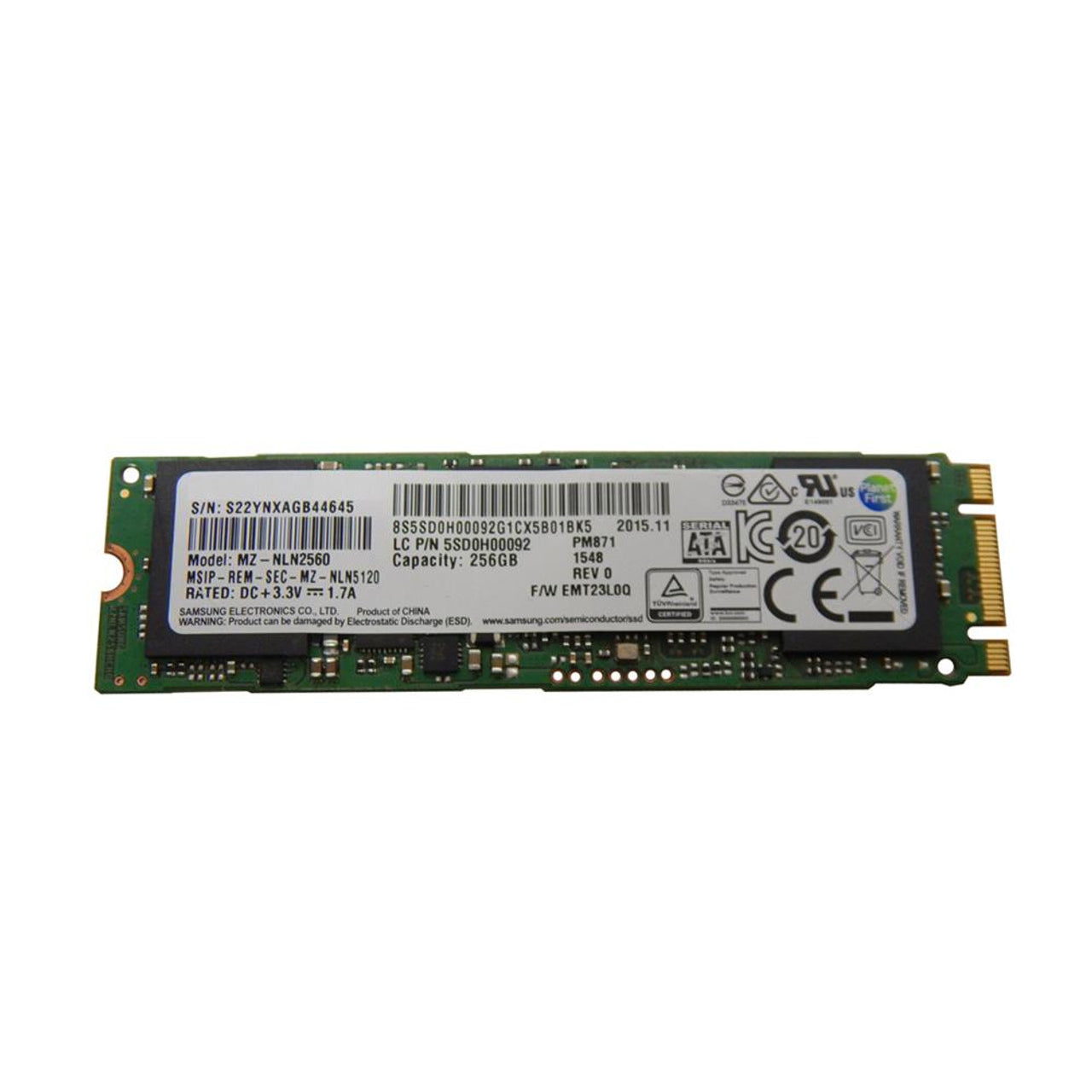 Lenovo Part# 5SD0H00092 Ssd (OEM)