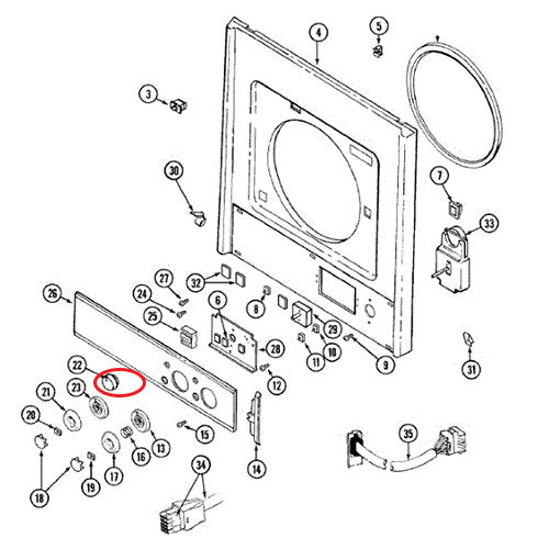 Whirlpool Knob Rota - 33001480