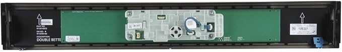 Whirlpool Wall Oven User Interface Control Board Overlay Panel (Silver) - W11086141