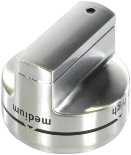 Maytag MGR6600FW0 Range Surface Burner Control Knob (Stainless)