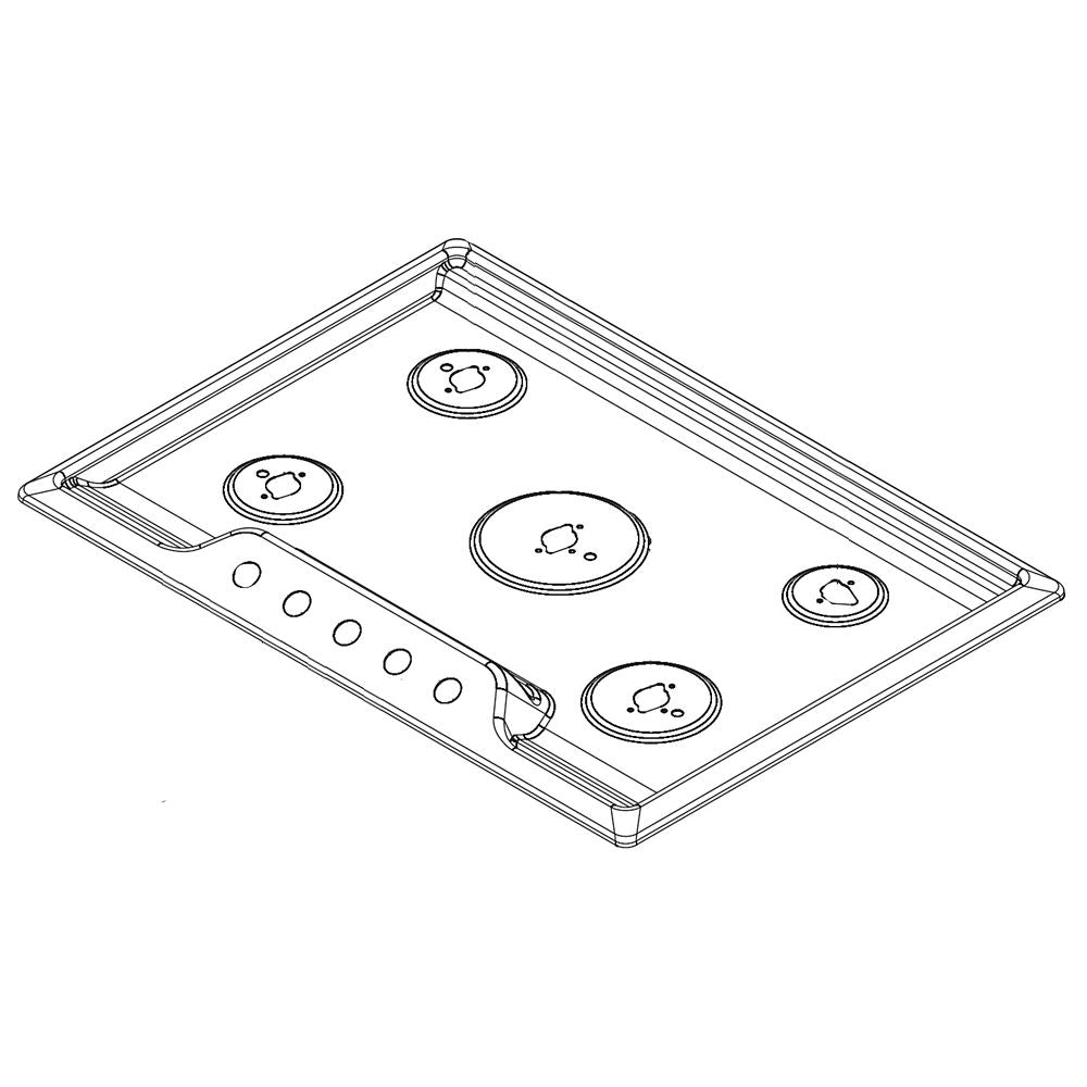 Electrolux Main Top,Assembly,Stainless - 809218206