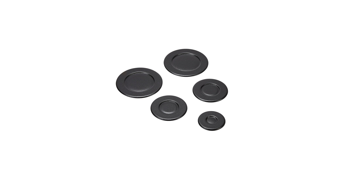 Whirlpool Burner Cap Set (Black) W10832694