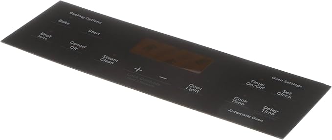 GE Touchpad Overlay Panel Graphics (Black) WB07X26702