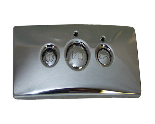 Fisher and Paykel Part# 527276 Integrated Badge Kit (OEM) Rect Chrome