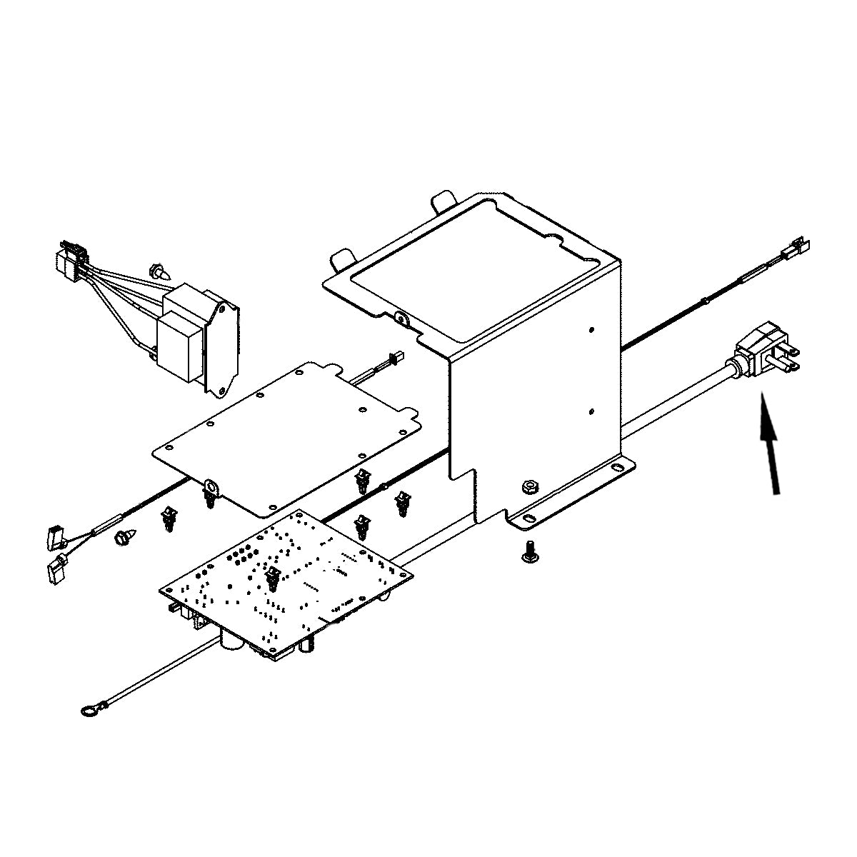 Electrolux Cord,Service,Drain Pump - 5304503838