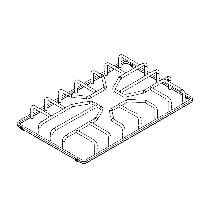 Electrolux Grate,Burner,Black,Center - 5304513521