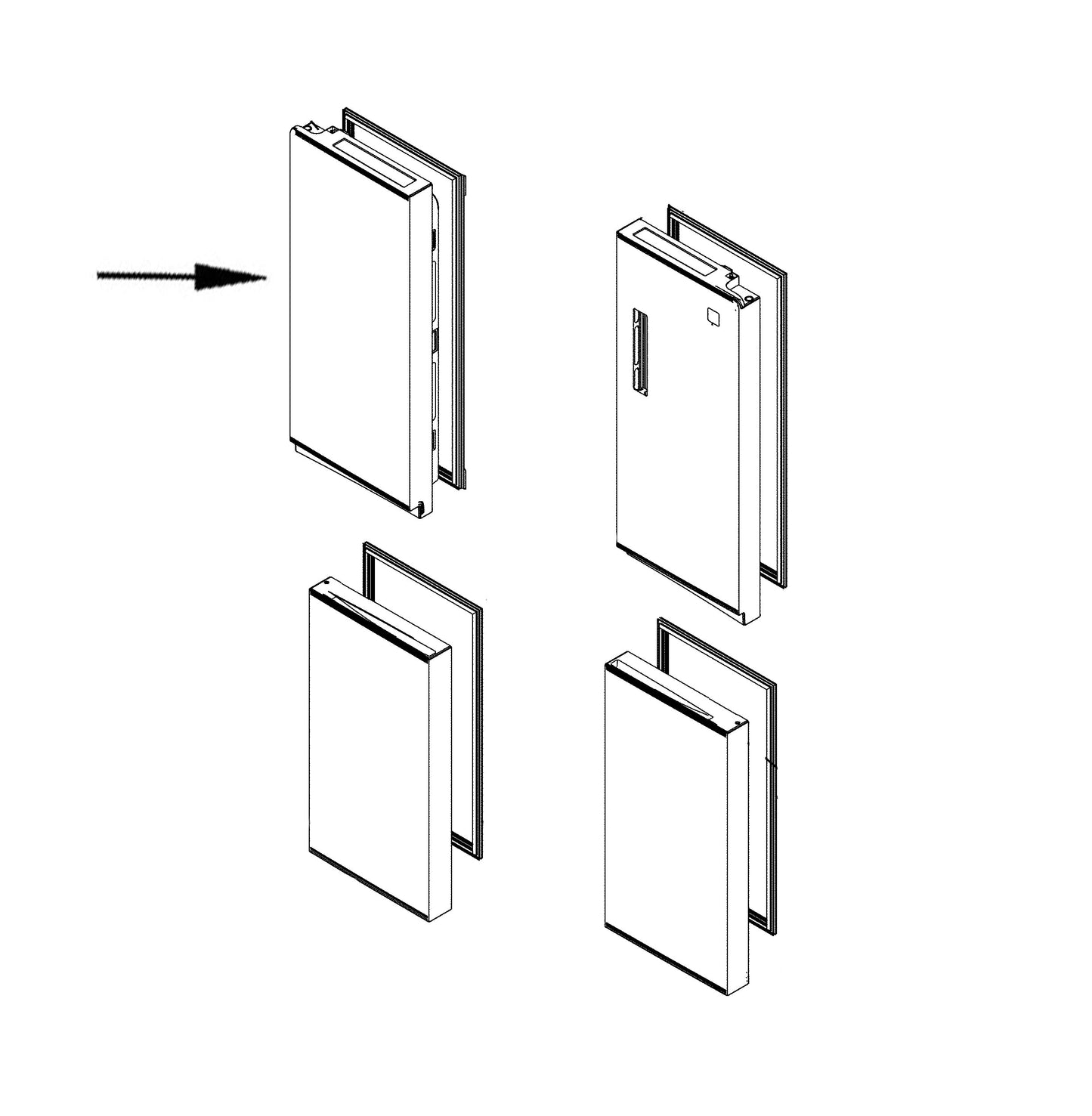 Electrolux Door Assembly,Refrigerator,Lh - 5304513731