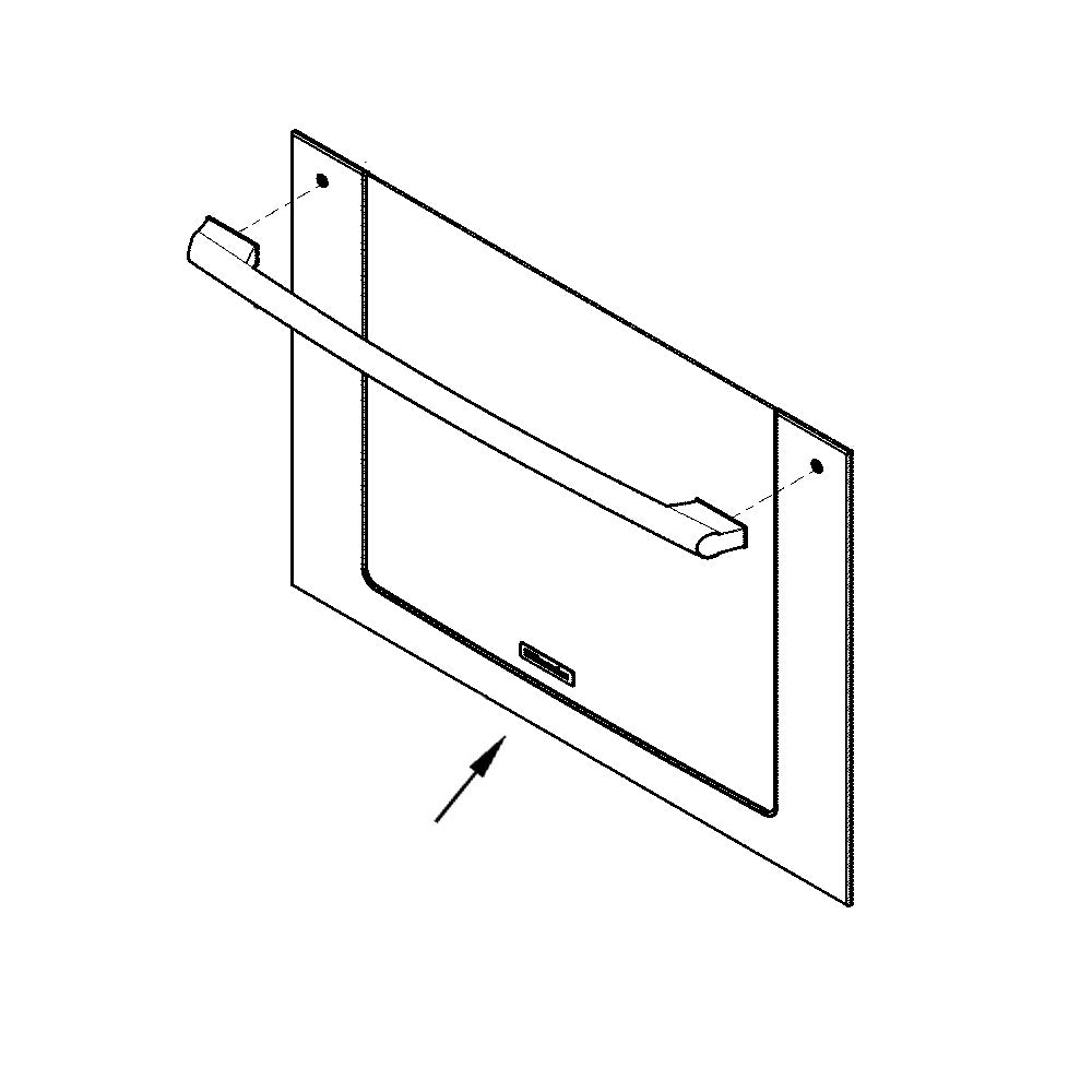 Electrolux Door Assembly,Outer,Stainless/ - 5304515540