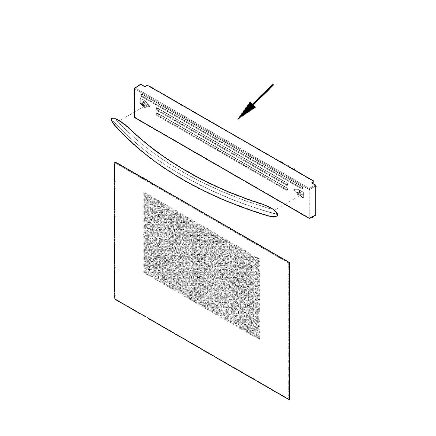 Electrolux Cap,Door Trim,Black - 5304517842