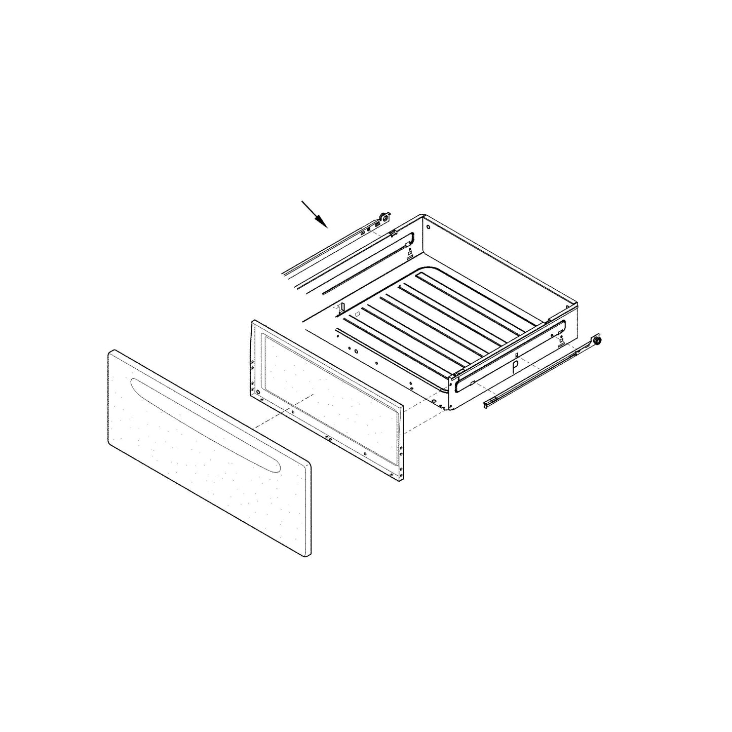 Electrolux Glide,Drawer,Gray,Inner Lh - 5304518333