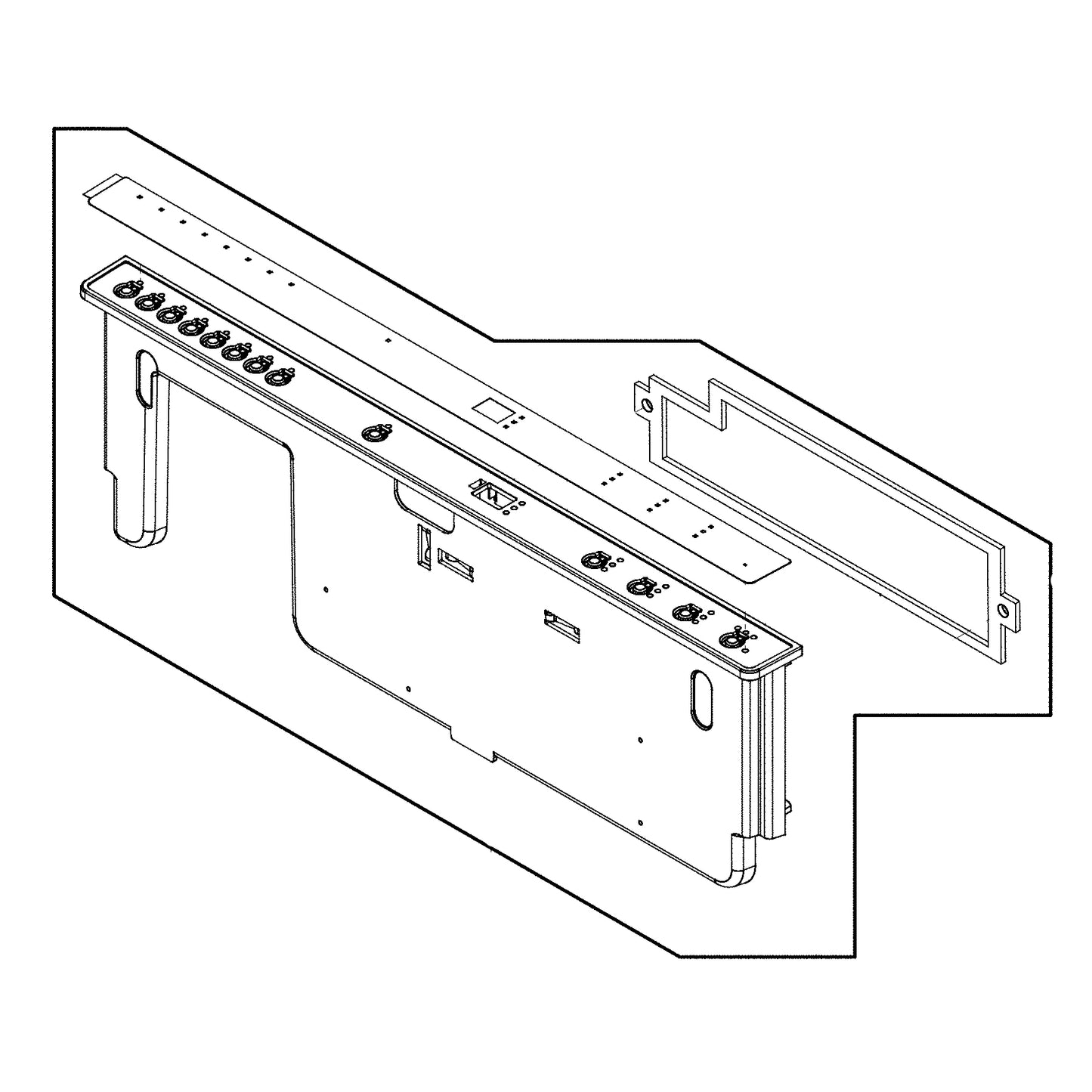 Electrolux Console Assembly,W/Overlay,Whi - 5304520584