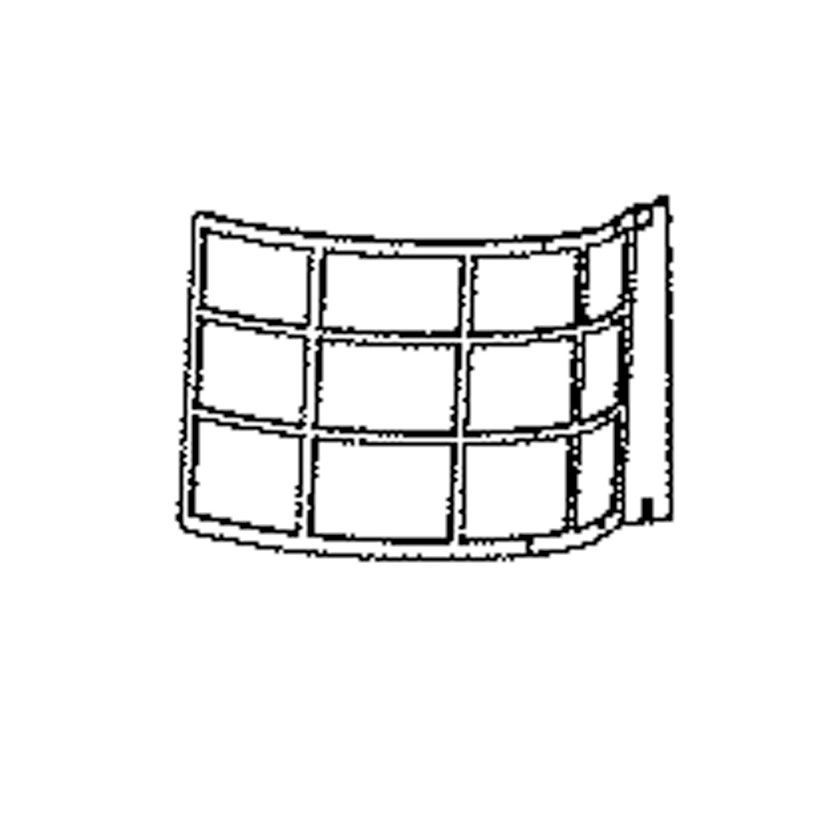 Electrolux Filter/Frame,Outdoor Air,Right - 5304525574