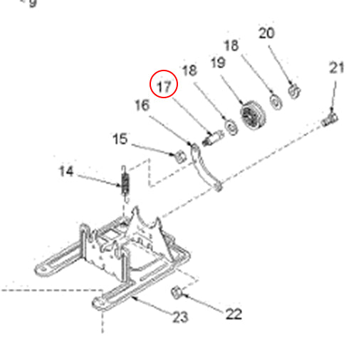 Whirlpool Washer and Dryer Idler Pulley Shaft WP56461