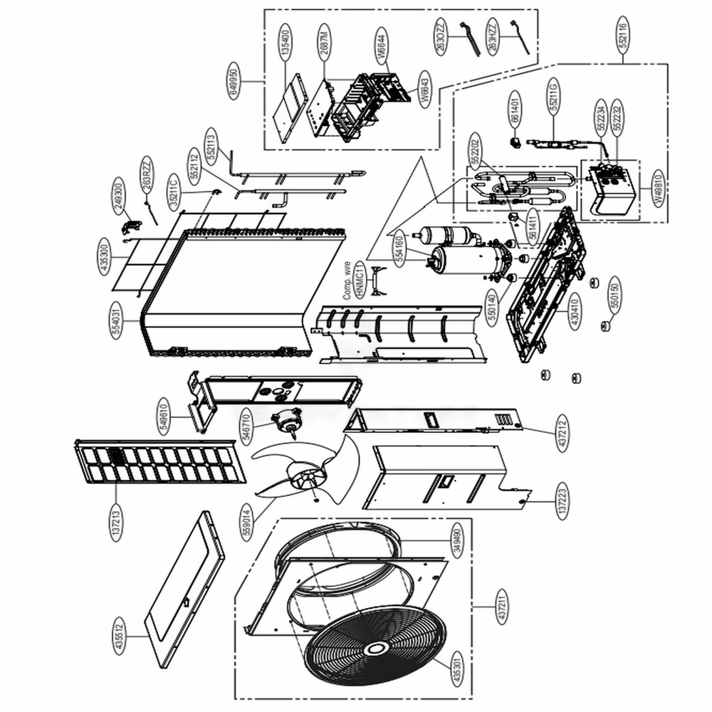 LG Part# EBR85104037 Main Power Control Board Assembly - Genuine OEM