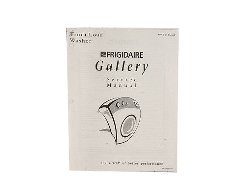 Electrolux Service Manual,Fr Load Washer - 5995271441