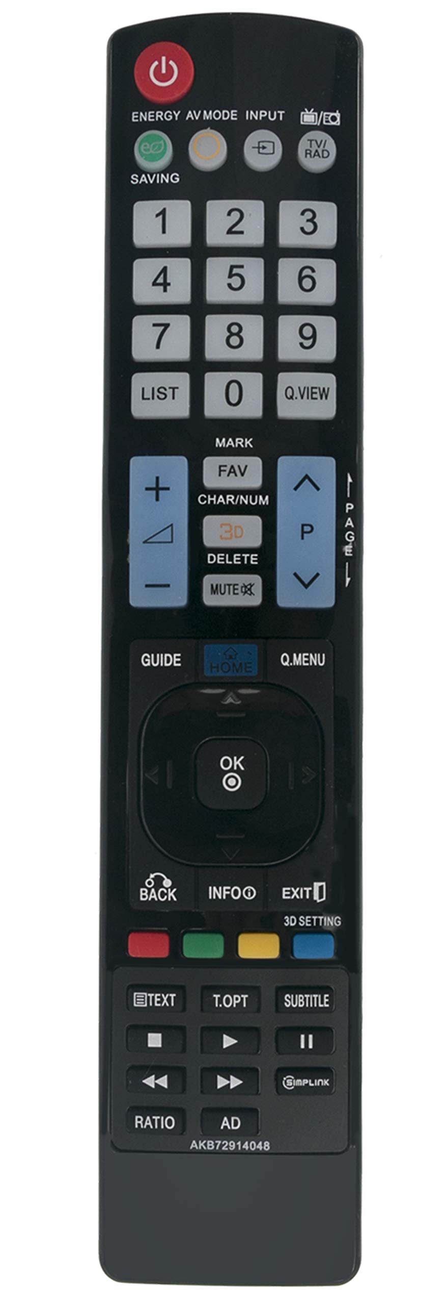 LG Remote Controller Assembly - AKB72914048