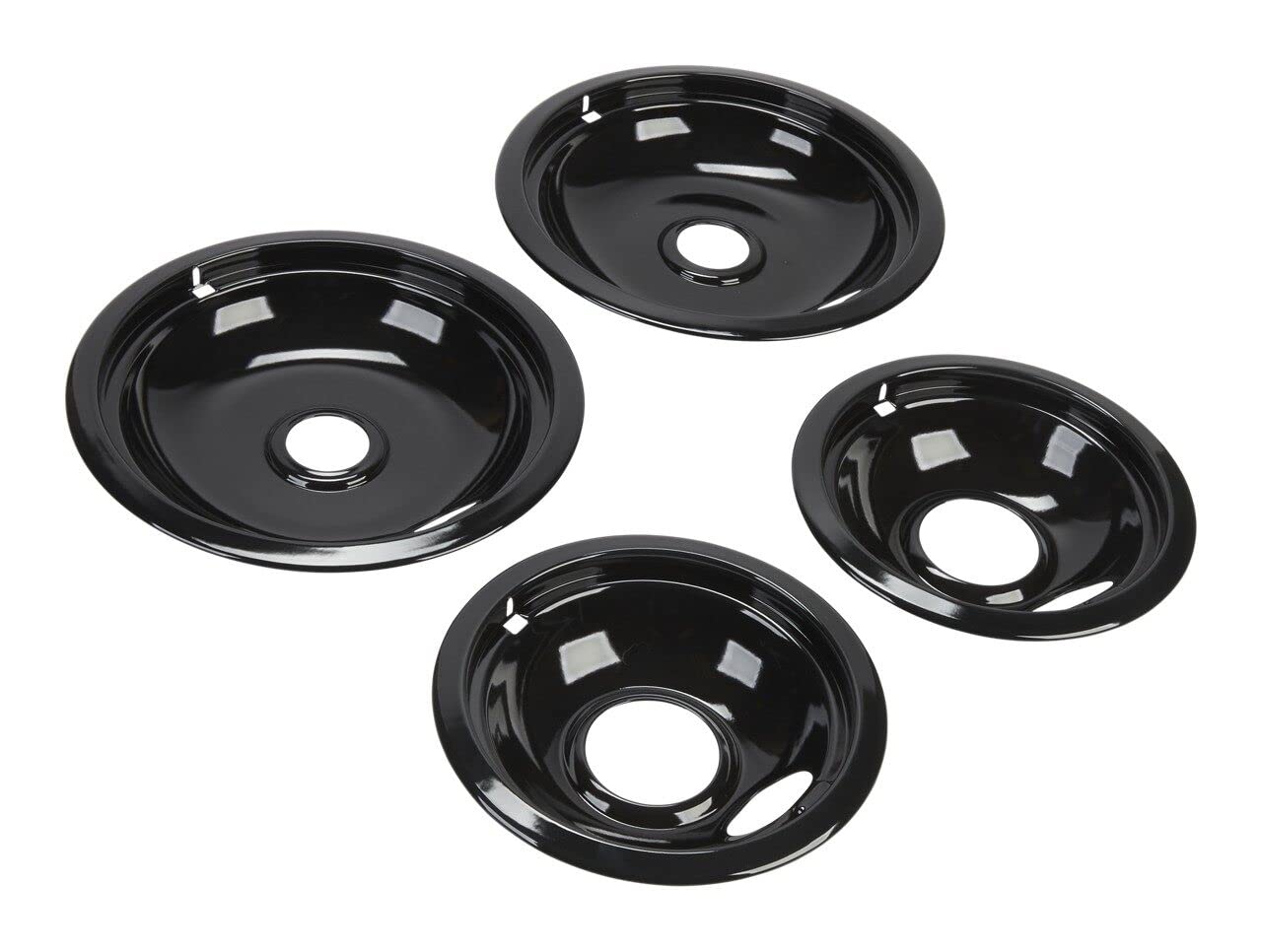 Whirlpool Oven and Cooktop Drip Bowl Set (Black) W10288051