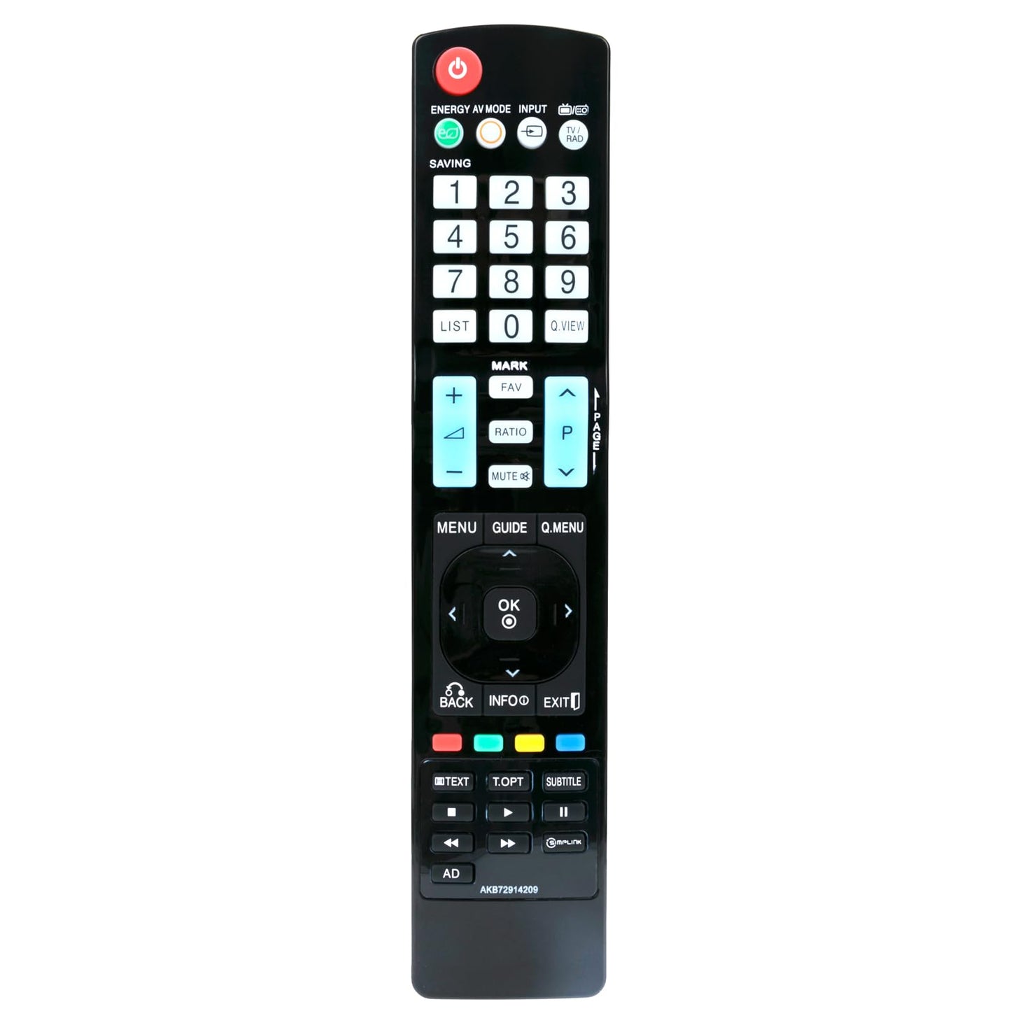 LG Remote Controller Assembly - AKB72914209