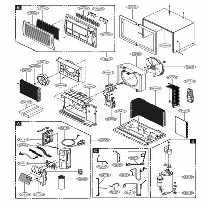 LG Part# ABQ74404915 Control Case Assembly - Genuine OEM