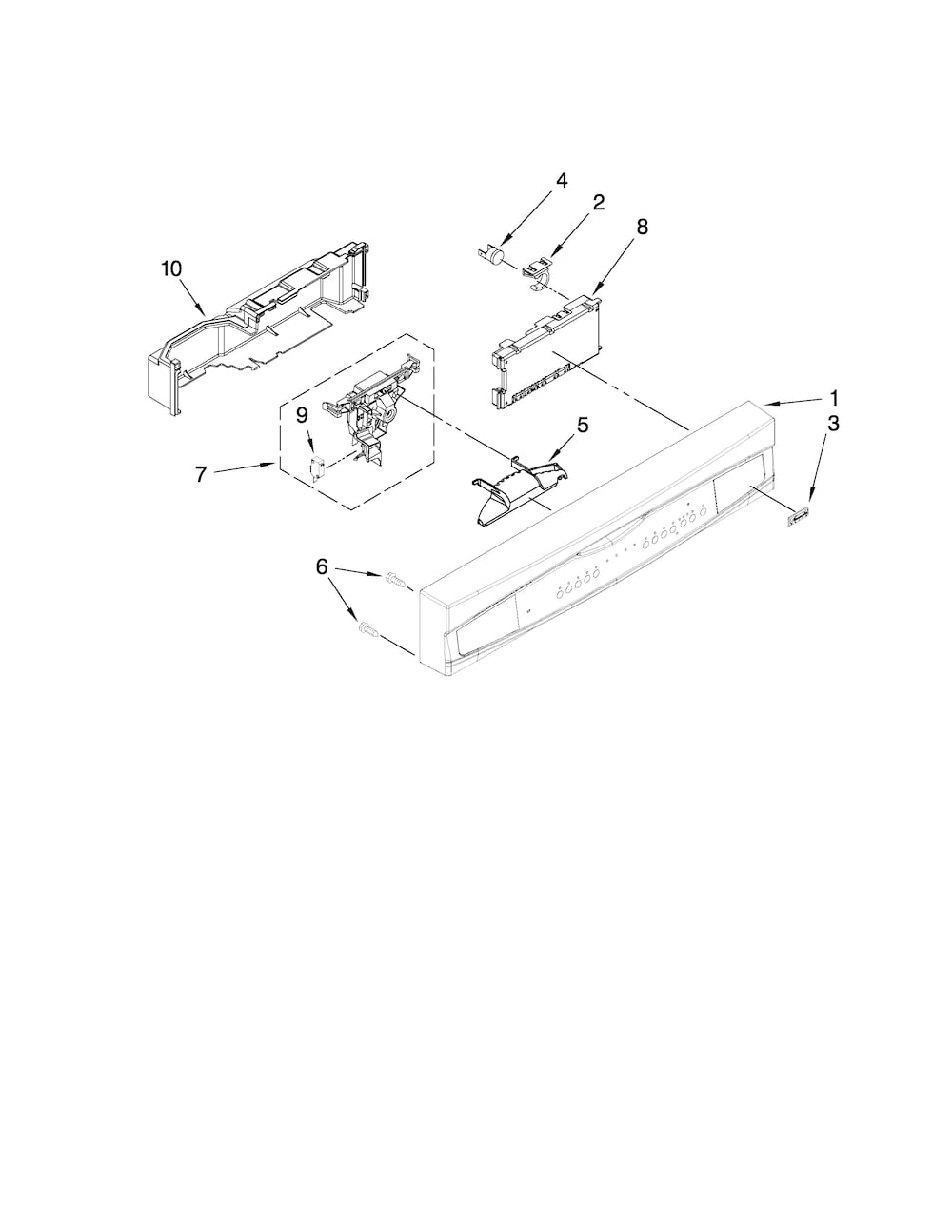 Kenmore Dishwasher Electronic Control Board 665.13743K603
