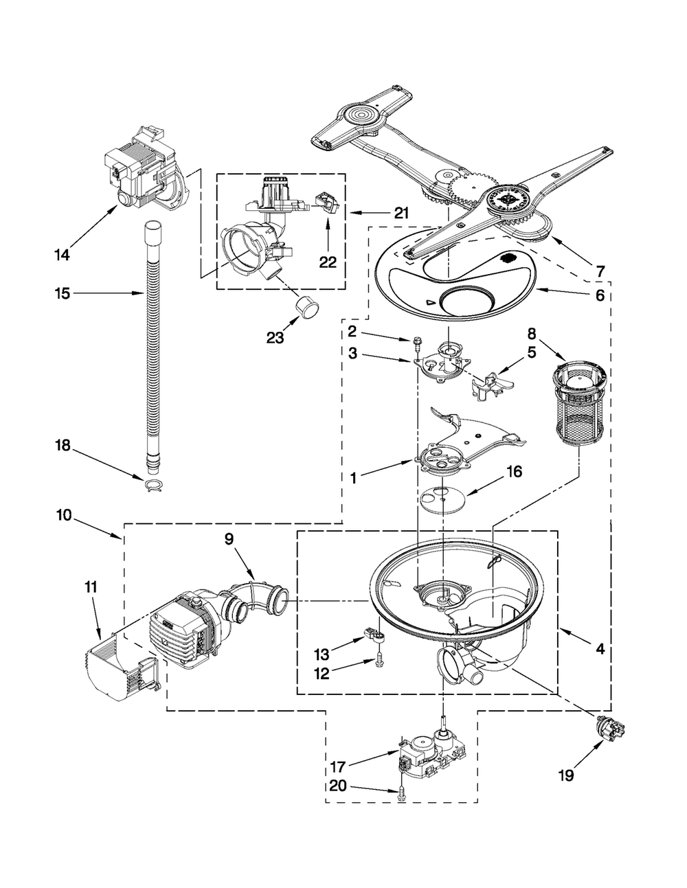 Whirlpool Lower Spray Arm WPW10195601