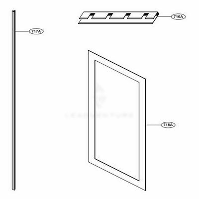 LG Part# ACW75797402 Decor Assembly - Genuine OEM